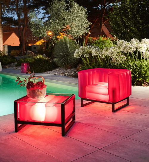 Yomi Eco-Friendly Illuminated Armchair With Aluminium Frame