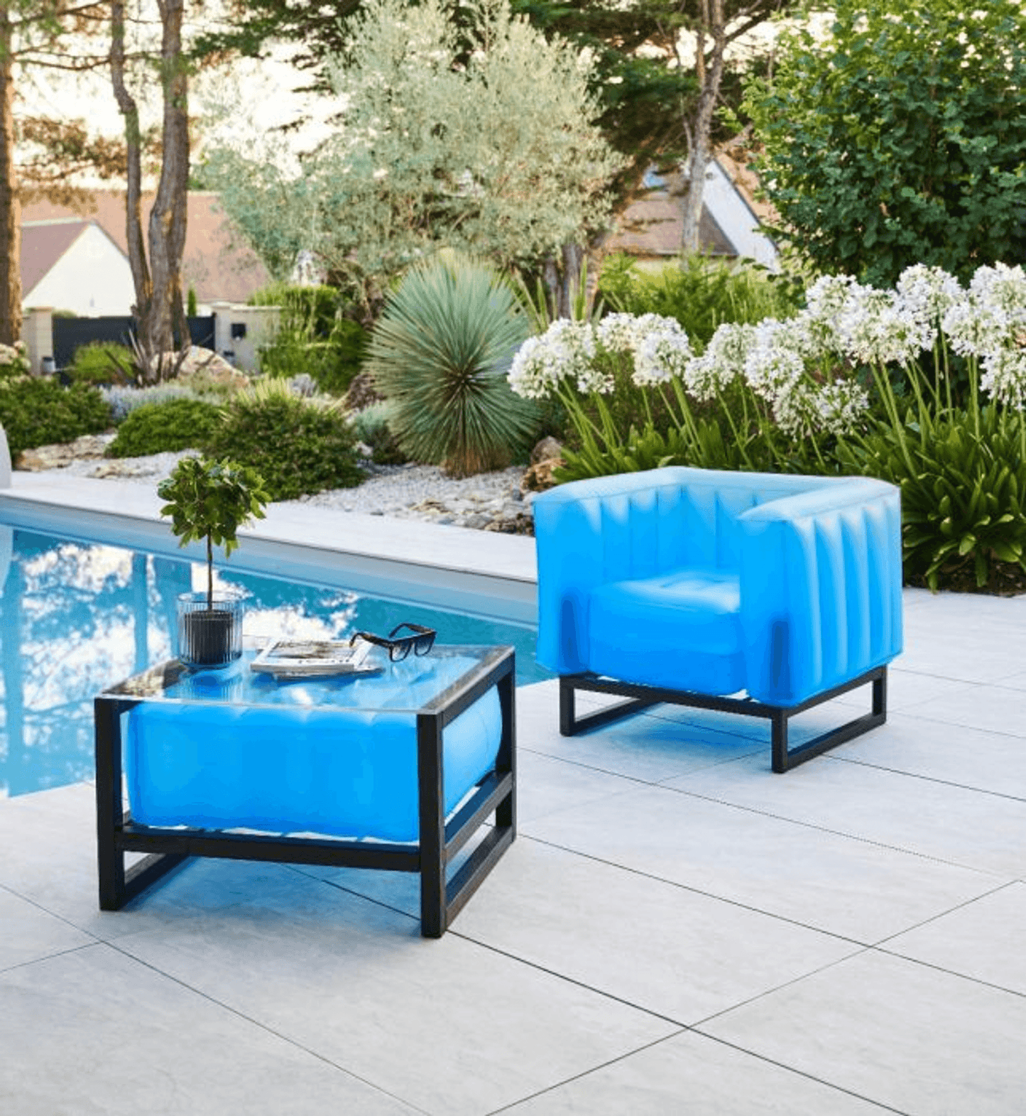 Yomi Eco-Friendly Illuminated Armchair With Aluminium Frame