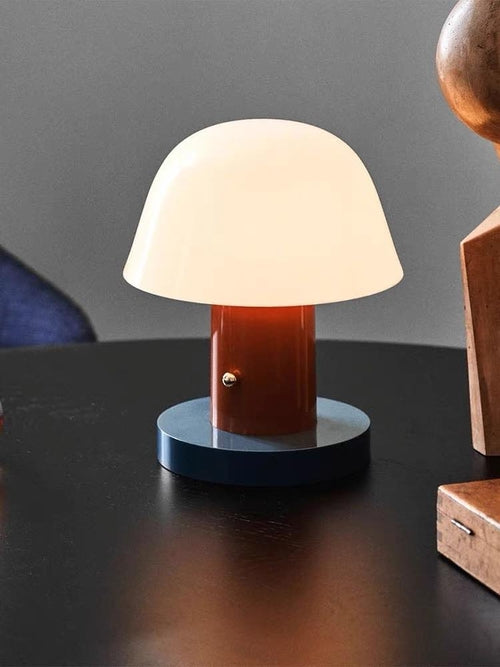 Nordic Cute Mushroom Setago Table Lamp - Dimmable Portable Quirky