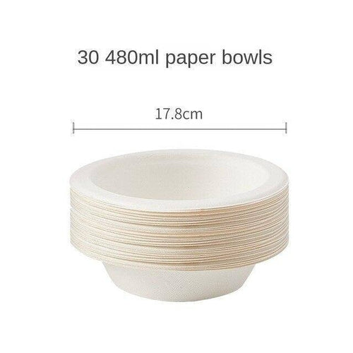 Pack of 30 480ml paper bowls ideal for sustainable cat and dog bowls